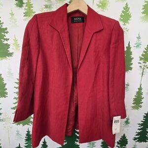 Dana Buchman Red Jacket Blazer